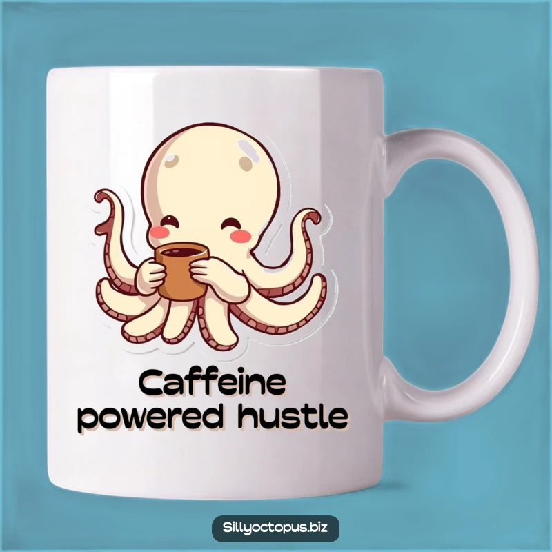 Funny Energetic Octopus Coffee Mug: Morning Boost Funny Gift