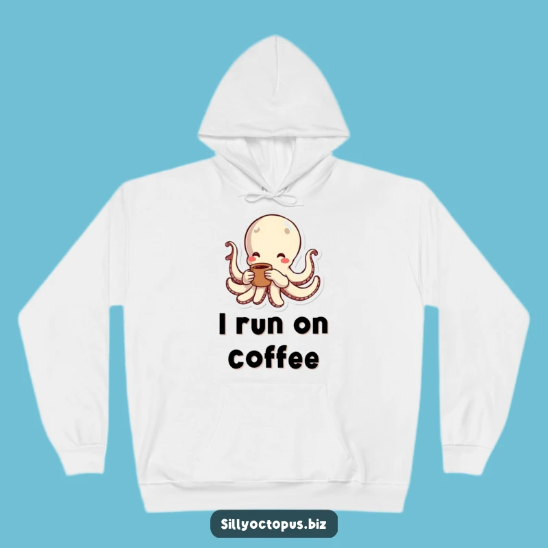 Funny Zesty Octopus Coffee Hoodie: Cozy Comfort for Coffee Addicts