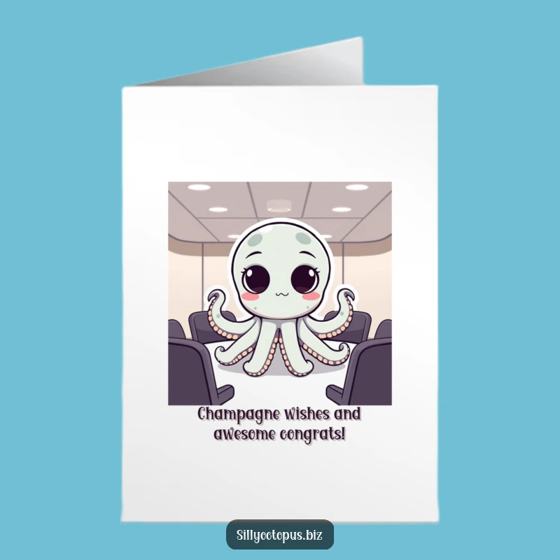 Free Printable Octopus Meeting Congrats Card - Celebrate Success Downloadable
