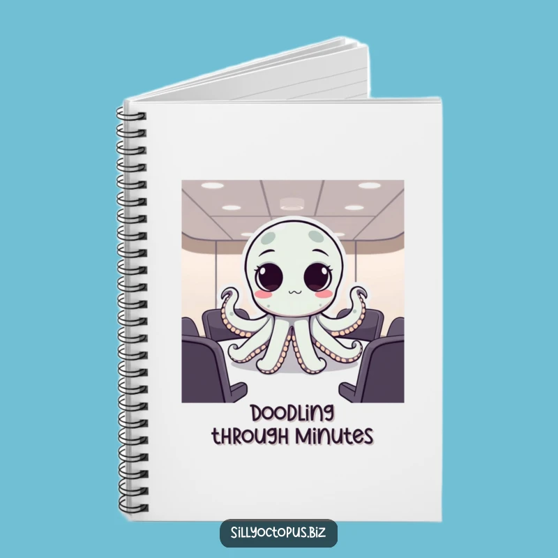 Funny Meeting Octopus Notebook: Take Notes with a Smile